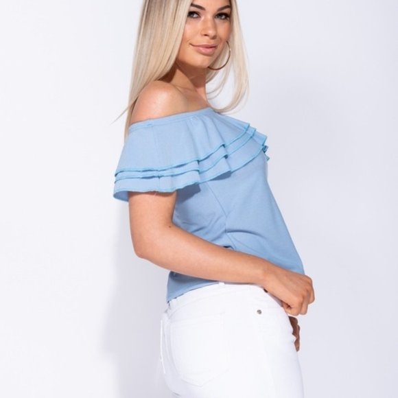 Darla Darling Off The Shoulder Bardot Top - Picture 6 of 8